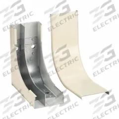 LEGRAND Full Capacity Internal Elbow: 2400D, 2 in Wd, 1 in Ht, Steel, Ivory (MPN V2417DFO). Key specifications — Series: 2400D; Material: Steel; Color: Ivory; For Use With: 2400 Raceways; Brand: LEGRAND; Item: 90 Degree Internal Elbow.