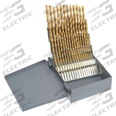 CHICAGO-LATROBE Jobber Length Drill Bit Set: 60 Pc, #60 to #1, 118° Point - General Purpose High-Speed Steel Jobber-Length Drill Bit Sets