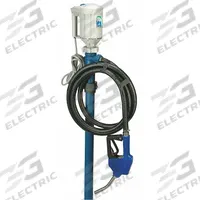 FINISH THOMPSON Electric Drum Pump: 115 V AC, 1/3 hp HP, Polypropylene, 17 gpm Max. Flow Rate (MPN EFP-54/S1). Key specifications — Brand: FINISH THOMPSON; Nozzle Material: FKM/Stainless Steel; Meter: Not Included; Pump Kit Type: Pump with Discharge Hose & Nozzle.