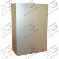 HAMMOND Electrical Enclosure: 316 Stainless Steel, 36 in x 24 in x 12 in, NEMA 12/13/3R/4/4X, Hinged (MPN EN4SD362412S16). Key specifications — Brand: HAMMOND; Closure Method: 1/4-Turn Latch; Enclosure Material: 316 Stainless Steel; Knockouts: Not Included.