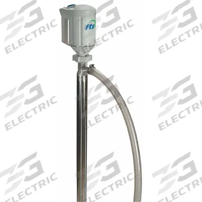 FINISH THOMPSON Electric Drum Pump: Pump with Hose, 4/5 hp HP, 115 V AC, 40 gpm - Centrifugal Electric Drum Pumps