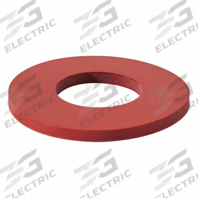 APPROVED VENDOR Sealing Washer: FDA Approved, Silicone, Red, 19 mm Inside Dia, 34 mm Outside Dia - Hygienic Single-Piece Sealing Washers