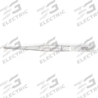 GENERAL Tweezers: Stainless Steel, Round, Straight Tip, 1 mm Tip Thick (MPN 3G959). Key specifications — attr1002355: Stainless Steel; attr1002345: GENERAL; attr1002348: Stainless Steel; attr1002358: Serrated.