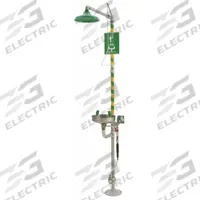 HAWS Shower with Eyewash: Floor Mnt, Uncovered, Stainless Steel Bowl, Freeze Protection (MPN 8300.158). Key specifications — Brand: HAWS.