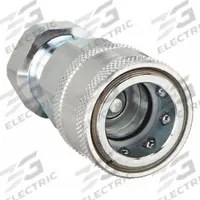 PARKER Hydraulic Quick Connect Hose Coupling: 1/2 in Coupling Size, Steel, 45.42 lpm Max. Flow Rate (MPN 6601-8-10). Key specifications — Body Material: Steel; Thread Size: 1/2"-14; Brand: PARKER.