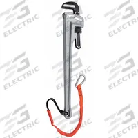 PROTO Pipe Wrench: Aluminum, 4 in Jaw Capacity, Serrated, 24 in Overall Lg, I-Beam (MPN J824A-TT). Key specifications — attr309808: I-Beam; attr309815: Aluminum; attr324941: PROTO.