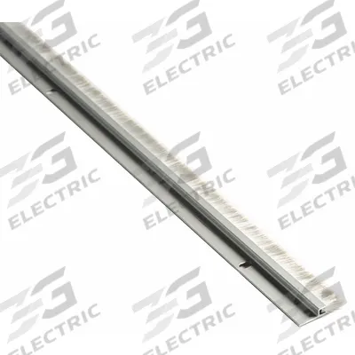 NATIONAL GUARD Door Sweep: Brush Insert, Aluminum, 48 in Lg, 1 1/16 in Wd - Door Sweeps