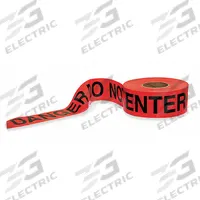 APPROVED VENDOR Barricade Tape: 1,000 ft Lg, 3 in Wd, Danger Do Not Enter Legend, Polyethylene (MPN 1N962). Key specifications — Tape Message: Danger Do Not Enter; Message Color: Black; Brand: APPROVED VENDOR.