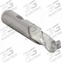 CLEVELAND Ball End Mill: High Speed Steel, 2 Flute, 1/2" Mill Dia, 1" LOC, 3-1/4" OAL (MPN C42124)