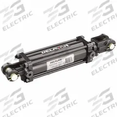 DELAVAN AG PUMPS Tie Rod Hydraulic Cylinders: 4 in Bore Dia., 24 in Stroke Lg, 2 in Rod Dia. (MPN DPL4024-200). Key specifications — attr98892: DELAVAN AG PUMPS; attr95589: 31,416 lb; attr95592: Double Acting; attr1142403: Dual Port PowerMax; attr1382128: ORB8.