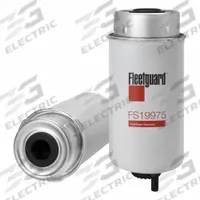 FLEETGUARD Automotive Fuel Filter: 13 7/8 in Overall Lg, 3 1/4 in Outside Dia, 9 in Overall Ht (MPN FS19975). Key specifications — attr1137520: BF7950-D; attr1137521: FS19975; attr434022: FLEETGUARD; attr1017113: Claas.