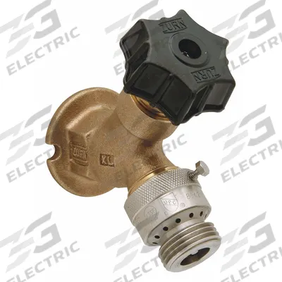 ZURN Hose Bibb: Handwheel, Brass, Rough Bronze, Plastic, 1/2 in Inlet Connection Size - Hose Bibbs