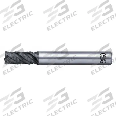 OSG Roughing End Mill: Carbide, WXL Coated, 4 Flute, 1/4" Mill Dia, 1/2" LOC - Fast-Cutting Corner-Chamfer Carbide Roughing End Mills for Hardened Materials