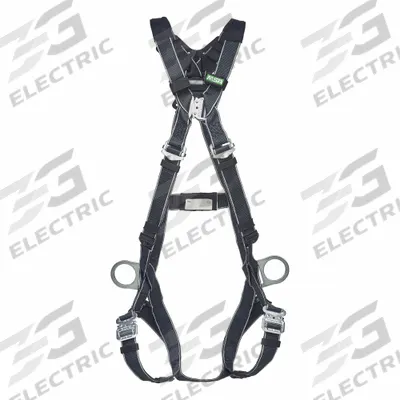 MSA Fall Protection Harness: Hot Work, Confined Spaces/Gen Use/Welding, Vest Harness - Hot Work Vest-Style Harnesses for Positioning
