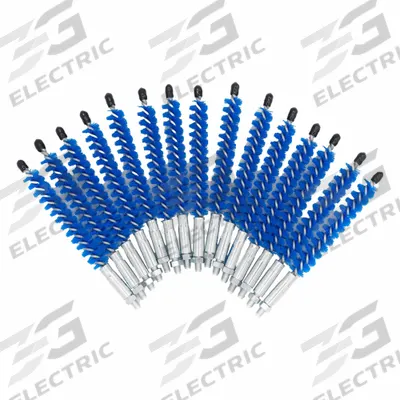 GOODWAY Tube Brush: Threaded Connection, Nylon, 5/16 in to 5/16 in, 8-32 Female - Brushes for Heat Exchanger Cleaning Equipment