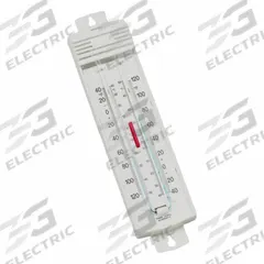 TAYLOR Analog Thermometer: -40°F to 120°F /-40°C to 50°C, +/-2°C/+/-4°F, Wall, +/-2°C/+/-4°F (MPN 546035). Key specifications — Display Type: Liquid-in-Glass; Brand: TAYLOR.