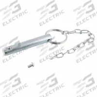 CURT Replacement Jack: Swivel Jack Pin, CURT Pipe Mount Swivel Jacks, 3 1/2 in Long Chain (MPN 28935)
