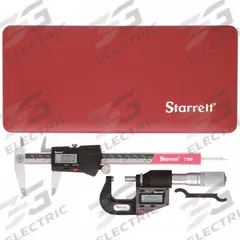 STARRETT Precision Measuring Tool Kit: 2 Pieces, Digital Caliper, Digital Outside Micrometer (MPN S766AZ). Key specifications — attr1182219: STARRETT; attr1182229: Digital Caliper; attr1182230: 0 in to 6 in; attr1182232: 0 in to 1 in; attr1182234: No; attr1182252: 1 in; attr1182254: 0 in; attr1182258: (1) Case.