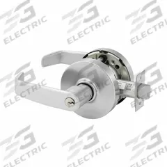 SARGENT Door Lockset: Office Lever Locksets, Chrome, ADA Compliant, Interchangeable Core (MPN 10XG05 LL 26D). Key specifications — attr1024149: Not Ligature-Resistant; attr1011488: SARGENT; attr1024446: F81; attr1011524: No Message; attr1011506: L Rose; attr1011485: Yes; attr1059461: Satin Chromium-Plated.