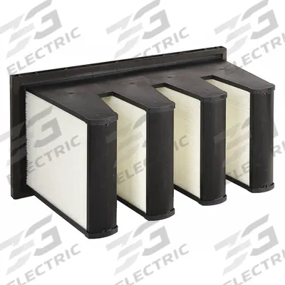 GRAINGER V-Bank Air Filter: 12 in x 24 in x 12 in, Synthetic, Single Header - MERV 11 V-Bank Air Filters