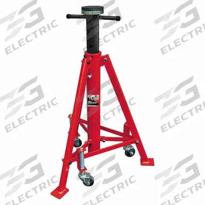 AMERICAN FORGE & FOUNDRY Truck Stand: Screw Adjustment, Triangle, 7.5 ton Load Capacity - Auxiliary Support Stands