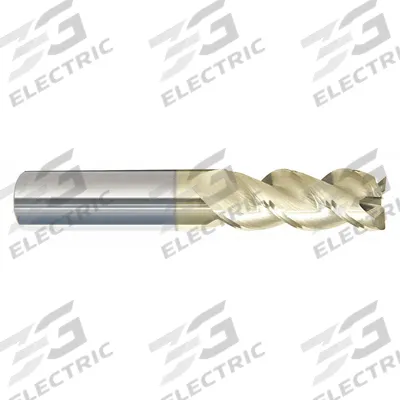 APPROVED VENDOR Corner Radius End Mill: Carbide, ZrN Coated, 3 Flute, 1/8" Mill Dia - Carbide Corner-Radius End Mills for Aluminum