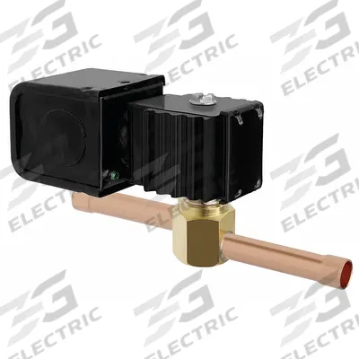 Parker Refrigerant Solenoid Valve: 1/4 in Female Sweat, 0.1 in Port Size, Normally Closed - Refrigeration Solenoid Valves