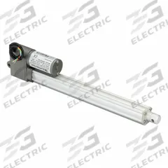 DUFF-NORTON Linear Actuator: LT, 225 lbf Rated Load, 9.8 in Stroke, 12V DC, IP66 (MPN LT225-1-250P). Key specifications — Nut Material: Plastic; Position Feedback Option: Potentiometer.