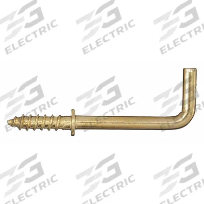 APPROVED VENDOR Shoulder Hook: Screw-In, 1 Points per Hook, Brass, 1 in Projection - Screw-In Utility Hooks