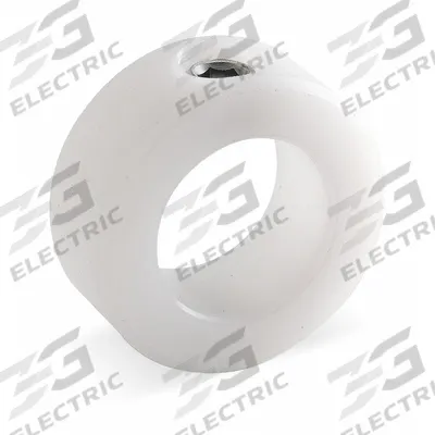 Dayton Shaft Collar: 1-Piece, Set Screw, 5/16 in Bore Dia, 5/8 in Collar Outside Dia - Plastic Shaft Collars