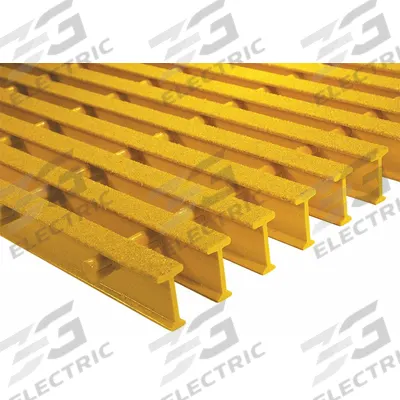 FIBERGRATE Fiberglass Pultruded Grating: Structural Grating, 4 ft x 5 ft Nominal Size (WxL) - Flame-Resistant Structural Grating