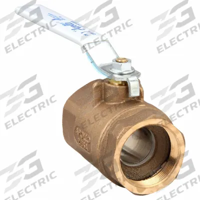 APOLLO Manual Two-Way Ball Valve: 2 in Size, Bronze, Straight, FNPT x FNPT - Bronze Ball Valves