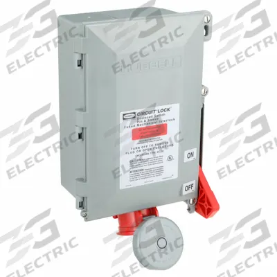 HUBBELL Mechanical Interlock: 480V AC, Three Phase, 30 A, 3 Pole - Fused Watertight Interlocks