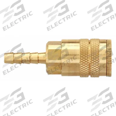 PARKER Quick Connect Hose Coupling: 1/4 in Body Size, 5/16 in Hose Fitting Size - Industrial Interchange Brass Quick-Connect Air Coupling Bodies