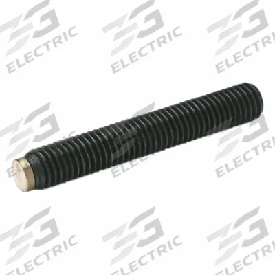 JW WINCO Set Screw with Brass Tip: Steel, Black Oxide, Brass Tip, M6 Thread Size - Non-Marring Half Dog Point Set Screws