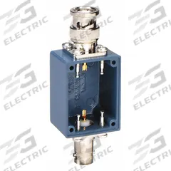 POMONA Shielded Box: Blue, Die-Cast Aluminum, 1 in x 1 in x 1 in (MPN 3752). Key specifications — Color: Blue; Includes: BNC Male and Female Connectors; Brand: POMONA.