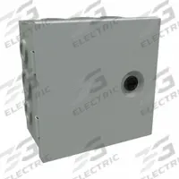 HAMMOND Junction Box: Steel, 6 in x 4 in x 4 in, NEMA 1, Solid Cover, Hinged, Included, Painted (MPN CHKO644). Key specifications — Brand: HAMMOND; Closure Method: 1/4-Turn Latch; Knockouts: Included.