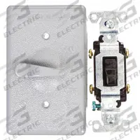 BELL Weatherproof Cover: Die-Cast Zinc, Toggle Switches, 1 Gangs, 4 5/8 in Overall Ht, 3R, Gray (MPN 5137-0). Key specifications — Brand: BELL; Color: Gray; Compatible with Product Type: Toggle Switches; Mounting Orientation: Vertical.