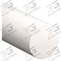 PET-P Rod: 1 in Dia, 6 ft Lg, Opaque, Off-White, 12,400 psi Tensile Strength, 0.5 ft-lb/in (MPN 2NHT7). Key specifications — Clarity: Opaque; Impact Strength: 0.5 ft-lb/in.