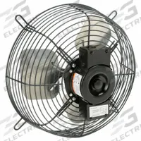 DAYTON Guard-Mounted Exhaust Fan: 12 in Blade, 1/15 hp, Totally Enclosed Air Over, 830 cfm, 115V AC (MPN 484X53). Key specifications — Motor Enclosure: Totally Enclosed Air Over; Brand: DAYTON; Nameplate Voltage: 115V AC.