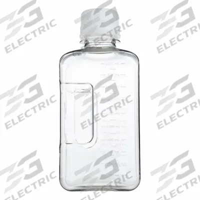 QORPAK Media Bottle: PETG, 64 fl oz Capacity - oz, 2 L Capacity - mL, Closure Included - Plastic Lab Media Bottles