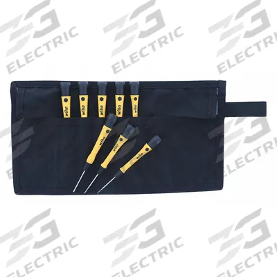 WIHA ESD Safe Precision Screwdriver Set: 1-10 Pieces, 8 Pieces, Phillips/Slotted Tip - ESD-Safe Precision Screwdriver Sets
