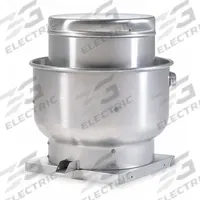 Centrifugal Upblast Roof Exhaust Fan: Belt Drive, Includes Drive Pack, 21 1/4 in Wheel, ODP, 3/4 hp (MPN 7YR21). Key specifications — Brand: DAYTON; Base Shape: Square; Assembly: Unassembled; Motor Enclosure: Open Dripproof; Nameplate Voltage: 208-230/460V AC; Mounting Location: Roof; For High-Static Pressure Applications: Yes; High-Efficiency Motor: No.