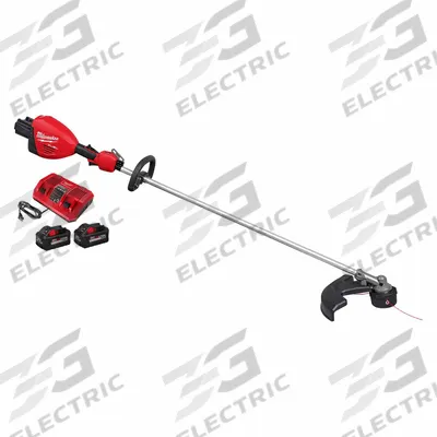MILWAUKEE Battery-Powered String Trimmer Kit: 15 in to 17 in Cutting Wd, Straight Shaft - Battery-Powered String Trimmers
