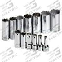 SK PROFESSIONAL TOOLS Socket Set: 3/8 in Drive, 13 Piece, 12-Point, SAE, 1/4 in to 1 in (MPN 4453). Key specifications — attr1224269: 3/8 in; attr1204685: Not Tether Capable; attr1204650: 1/4 in to 1 in; attr1204673: Socket Bits Not Included; attr1204688: SK PROFESSIONAL TOOLS; attr1224230: Friction; attr1206170: Deep Sockets.