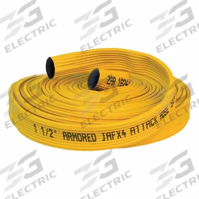 JAFX4 Fire Hose: 4-Layer, 1 1/2 in Hose Inside Dia, 25 ft Hose Lg - Attack Fire Hoses