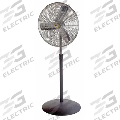 AIRMASTER FAN Circulating Fan: 24 in Blade Dia, 3 Speeds, 1/4 hp Motor HP, Non-Oscillating - Standard Industrial Pedestal Fans