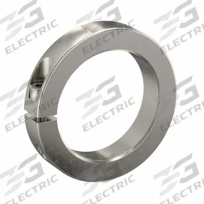 RULAND MANUFACTURING Shaft Collar: 1-Piece, Metric, Round, Clamp-On, 70 mm Bore Dia - Stainless Steel Shaft Collars