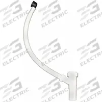 ORION Laboratory Sink Overflow: Plastic, Plastic, White, 1 1/4 in Nominal Pipe Size, Slip (MPN 385551-15). Key specifications — Finish: Plastic; Includes: Slip Nuts and Washer; Brand: ORION; Material: Plastic; Connection Type: Slip.