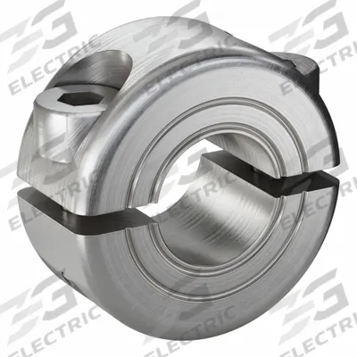 RULAND MANUFACTURING Shaft Collar: 2-Piece, Metric, Round, Clamp-On, 8 mm Bore Dia - Stainless Steel Shaft Collars